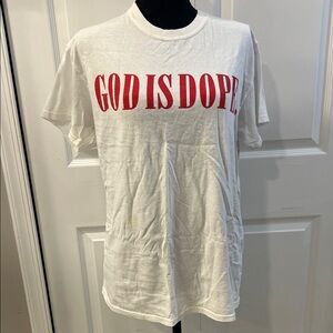 God Is Dope White Short Sleeve Tee